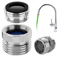 Faucet To Garden Hose Adapter,Brass Adapter Kit With Aerator,Sink Gold