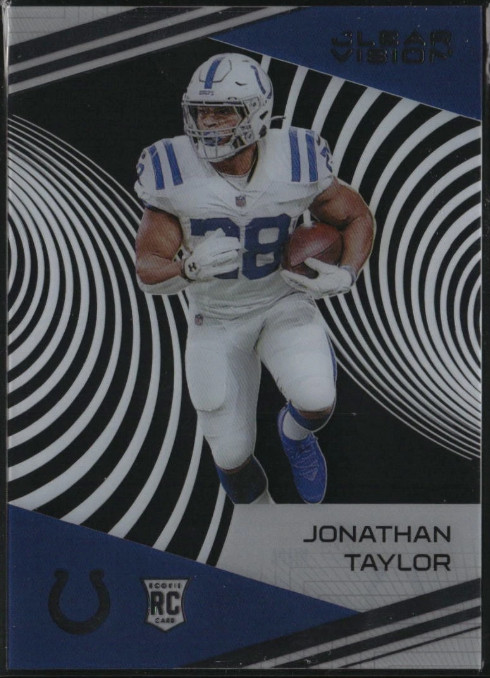 2020 Panini Chronicles Clear Vision Rookies Jonathan Taylor #CV-7 Colts
