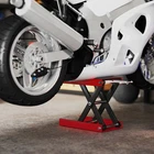 DURHAND 500KG Steel Motorbike Repair Lift X Frame Adjustment Jack Refurbished