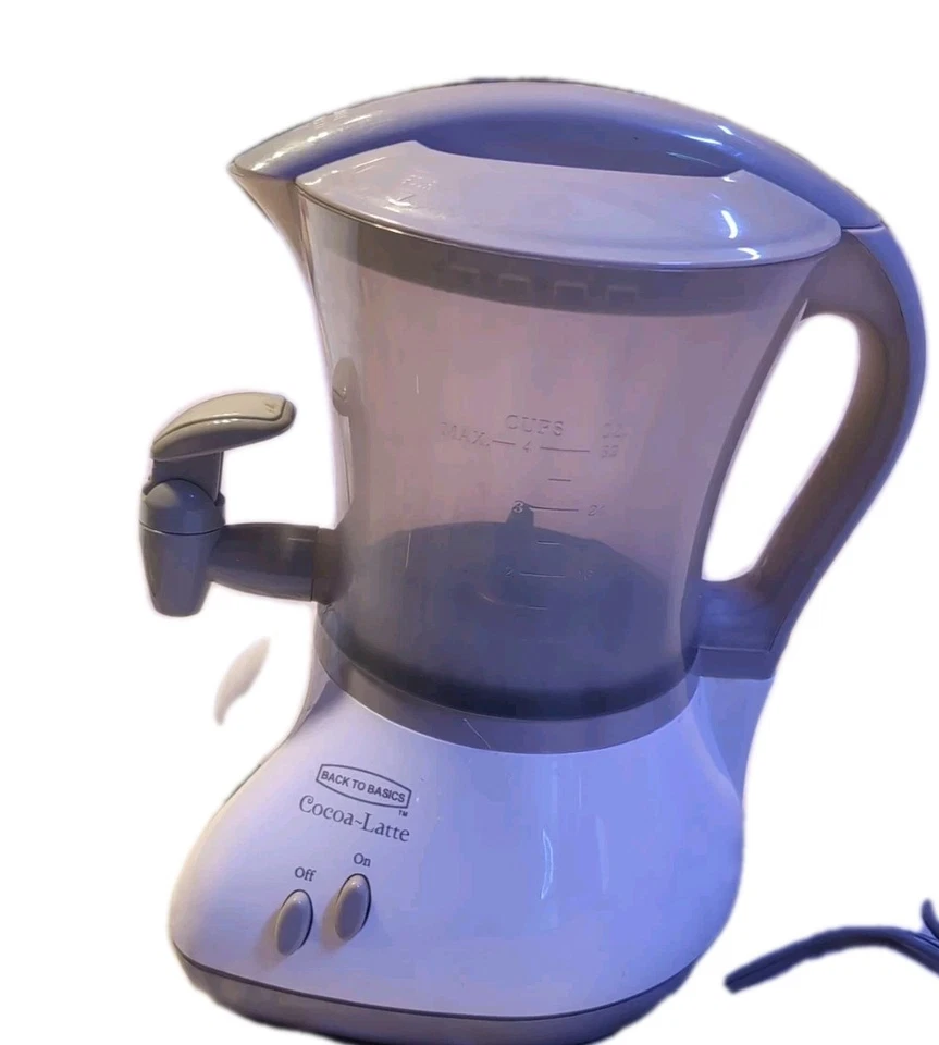 Back To Basics Cocoa Latte Hot Drink Maker CM300W Cocoa-Latte White/Gray Tested - Image 2 of 4