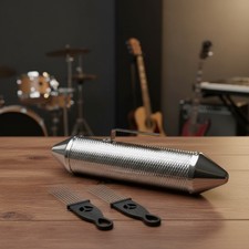 Lightweight Stainless Steel Guiro 15'' x 3'' - Perfect for Live Performances