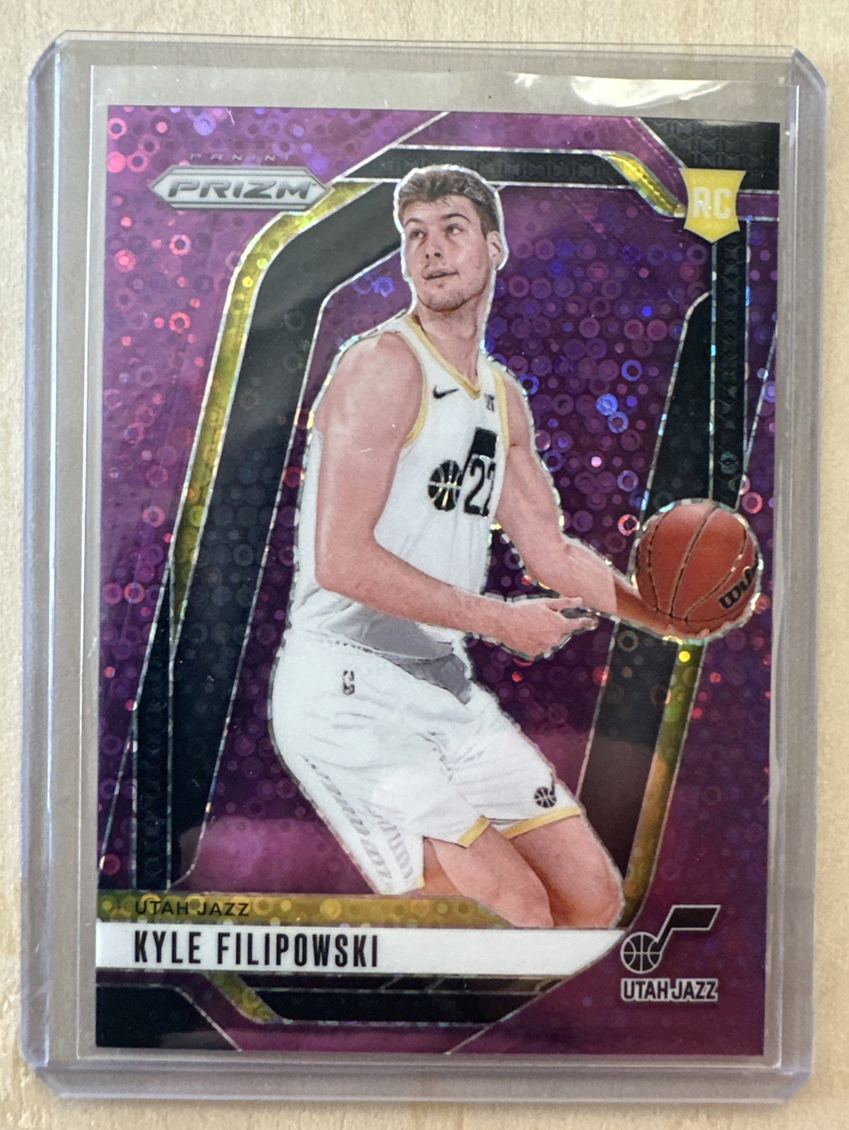 2024-25 Panini Prizm - Kyle Filipowski #263 Purple Fast Break Prizm /75 RC JAZZ