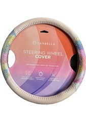 Carbella Car Steering Wheel Cover For Women Cute Pink Rainbow Fits 14.5 - 15.5 Carbella Car Steering Wheel Cover For Women Cute Pink Rainbow Fits 14.5 - 15.5