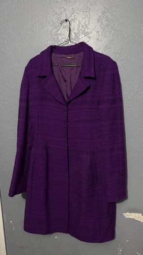 Alberta Ferretti wool coat in purple