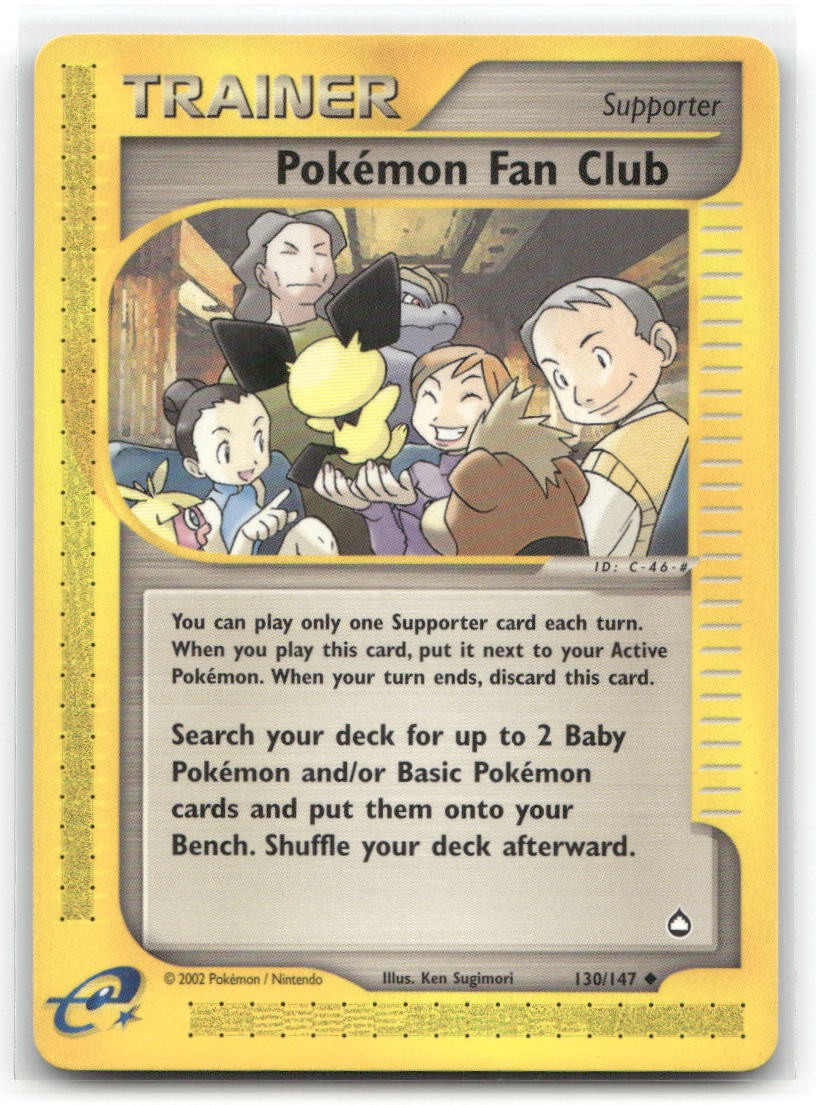 Pokemon Fan Club Aquapolis 130/147 LP Pokemon