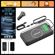 15W Fast Wireless Car Charger Pad with 70cm USB-C Cable, Non-Slip Mat for iPhone
