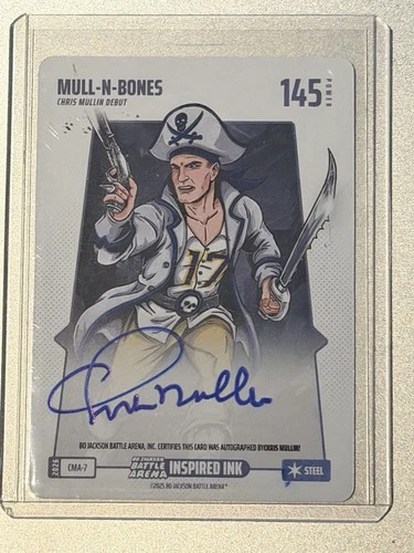2026 Bo Jackson Battle Arena MULL-N-BONES Steel Inspired Ink Auto Chris Mullin