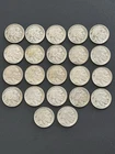 22 Lot Of  1938 D Buffalo Nickel 5C Coin All Visible Dates Nickels
