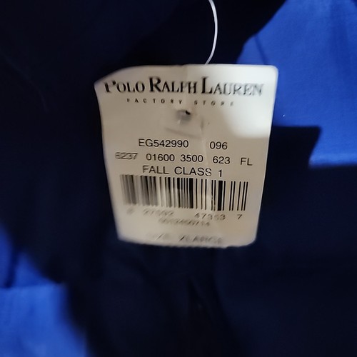 Polo by Ralph Lauren Jugend XL 20 Daunen blau durchgehender Reißverschluss versteckte gefütterte Jacke Mantel - Bild 6 von 8