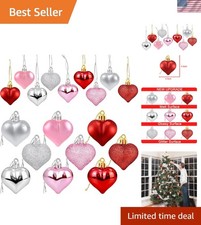 Elegant 36 Piece Heart Shaped Decorations - Ideal for Valentine's  Seasonal Fun
