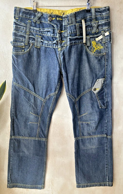 Henleys Luxury Denim 90s Style Jeans With Yellow Stitches Size 36-40 R (3)