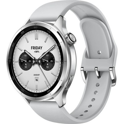 XIAOMI Watch S4 Smartwatch Aluminium mit Titanlegierung Silikon, 22 mm, Silver