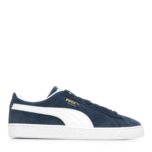 Chaussures Baskets PUMA homme Suede Classic Bleu marine Bleue Cuir Lacets