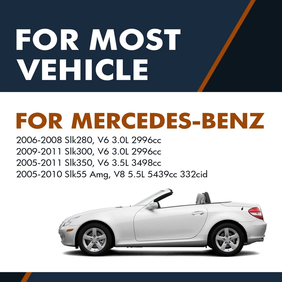 Set Front Hood-Rear Trunk Lid Lift Support For 2005-2011 Mercedes-Benz Slk350 V6 - Image 2 of 4