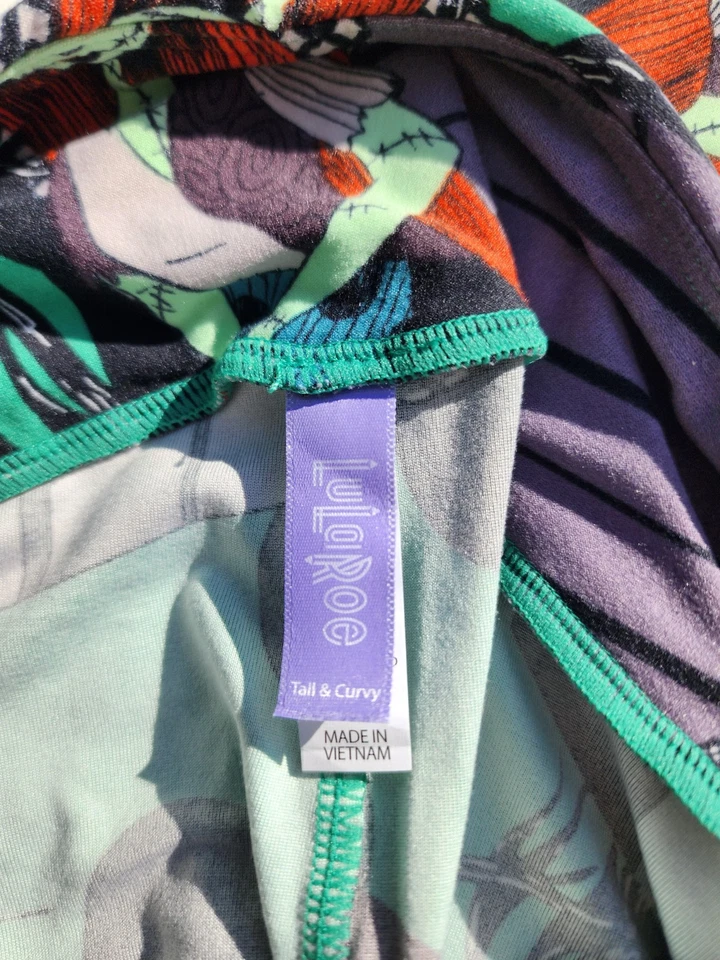 Disney Pesadilla Antes de Navidad LULAROE UNICORNIO Leggings Jack Sally Patchwork Foto 2 de 3