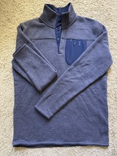 Under Armour Blue Specialist Henley 1/4 Snap Pullover Mens Mens