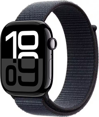   Apple Watch Series 10 46mm Aluminium schwarz GPS+Cellular 4G Sport Loop eSIM