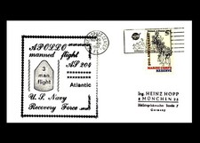 USA: 'Apollo-4 in space – launch – cachet from the Apollo-1 accident, 1967', KSC