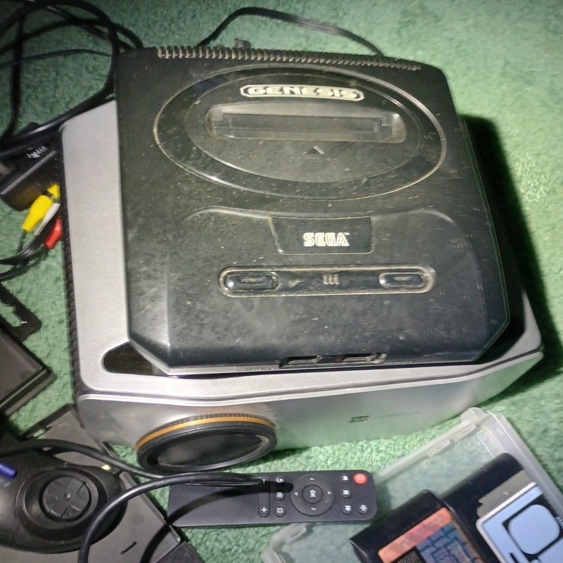 Sega Genesis Model 2 Console Bundle  Gostbusters Robocop Vs Terminater 100 games
