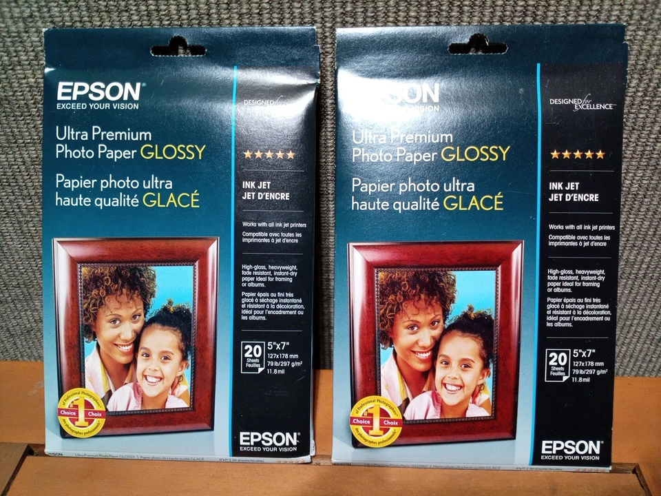 2 Epson Ultra Premium Photo Paper GLOSSY (5x7 Inches, 20 Sheets) (S041945) - Image 2 of 4