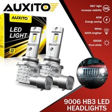 AUXITO 9006 LED Headlight Bulb Conversion Kit Low Beam White Super Bright 6500K