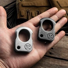 Multifunctional Alloy Steel EDC Tactical Ring Pendant – Window Breaker & Surviva