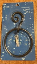 Wrought Iron Hand Towel Rack Holder Decorative Round NIOP