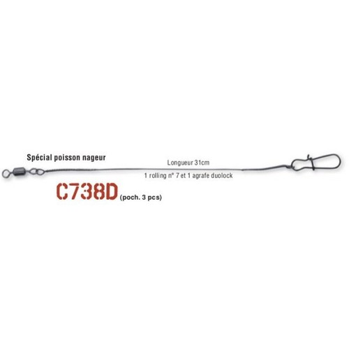 Accroche plomb pour hameçon texan ryugi glide hanger