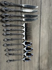 Oneida Community Stainless Louisiana Lot 4 Kn...