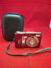 Nikon Coolpix L20 Digital Camera Red 10mp + Sd Card  D5