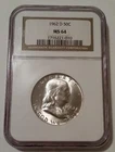 1962 D Franklin Half Dollar MS64 NGC