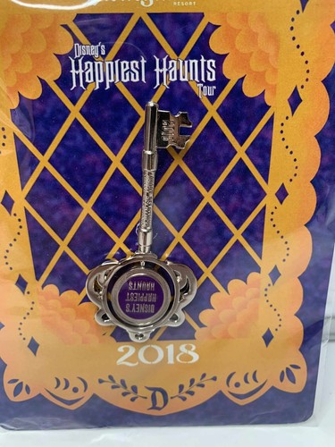 Disneyland 2018 Happiest Haunts Tour Key Pin Neu Karte Selten Sealed - Bild 2 von 3