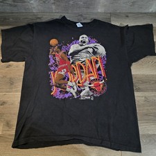 Vintage 90s Michael Jordan Chicago Bulls Salem Sportswear Shirt Size XL Rare