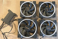 Be-Quiet! Light Wings Fan & ARGB Hub Bundle - (1) 140mm, (3) 120mm, Fan/ARGB Hub