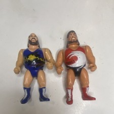Vintage WWF Hasbro Hurricane and Earthquake tag team 