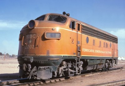 Sonora Baja California EMD F7 2202 Mexicali, Baja California MX 1972 8,5x11