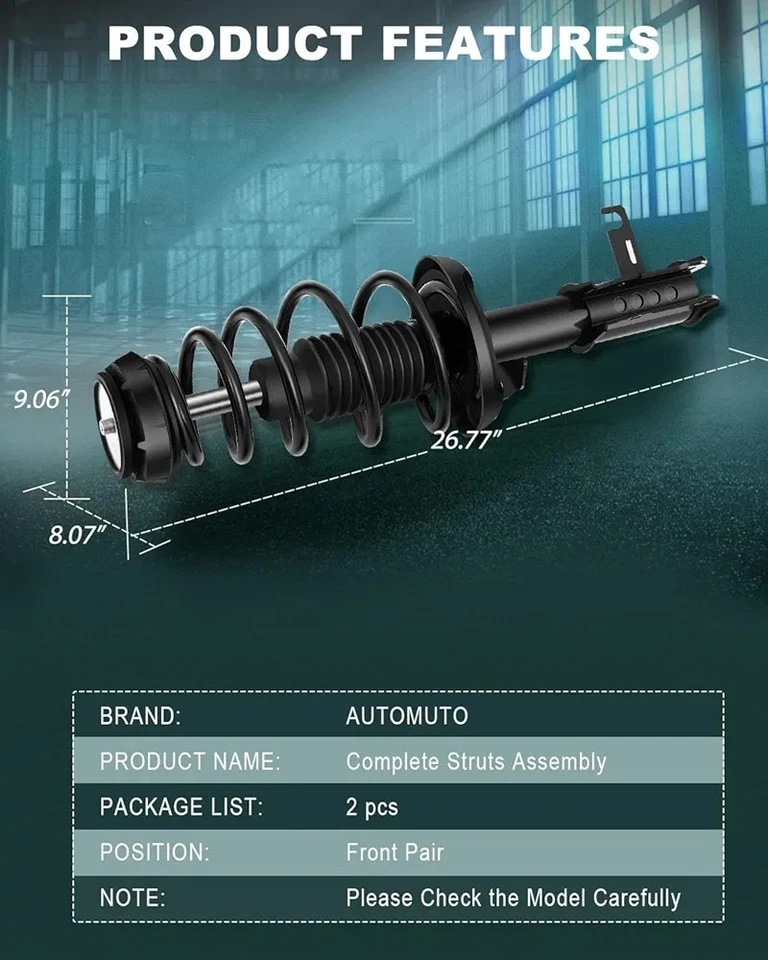 Conjunto de mola de apoio de suspensão par dianteiro apoios de suspensão e amortecedor para Cruze 2011-2015 - Imagem 3 de 4