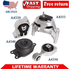 4pc Motor Mounts for 2007-17 Nissan Altima 2.5L Auto CVT A4339 A4340 A4350 A4353