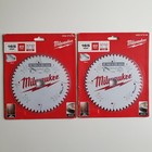 2x Milwaukee 165x20mm 52T Circular Saw Blades Anti-Friction Coating 4932471296