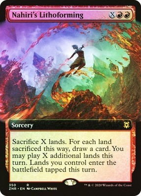 MTG - Nahiri's Lithoforming - Extended Art - Foil - Zendikar Rising - Magic