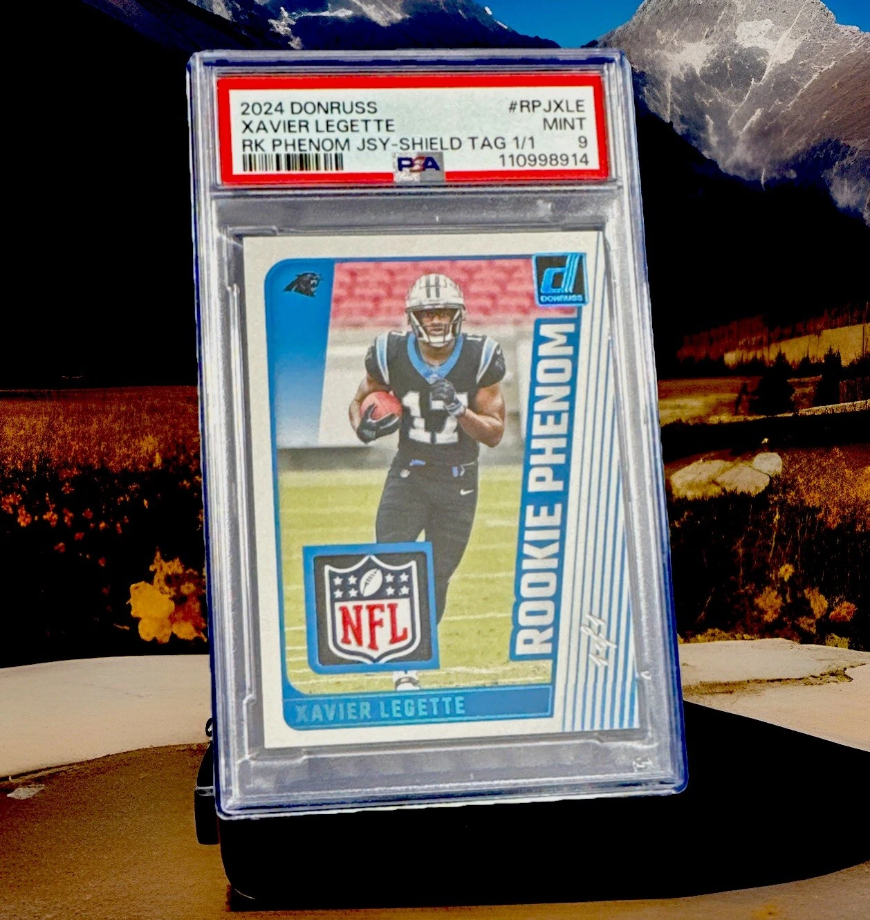 Xavier Legette Panini Donruss Rookie Phenom Jerseys #RPJXLE NFL Shield Laundry Tag 1/1