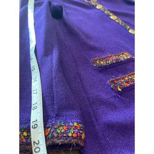 ST.Johns knit suit 4 jacket/ skirt purple timeless classic collection Marie Gray - Picture 11 of 14
