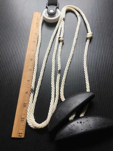Overhead Shoulder Pulley Equipment Kit Home Gym Exercise With Rope - Picture 4 of 4