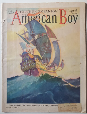 The American Boy August 1932 W.F. Soare Cover James Hendryx