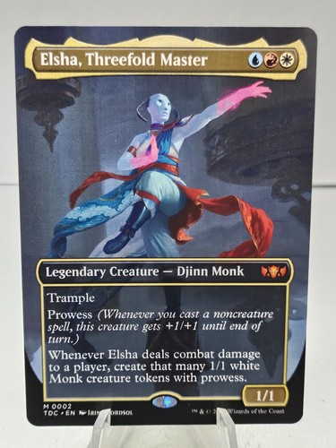 MTG Commander: Tarkir: Dragonstorm #2 Elsha, Threefold Master (Borderless)
