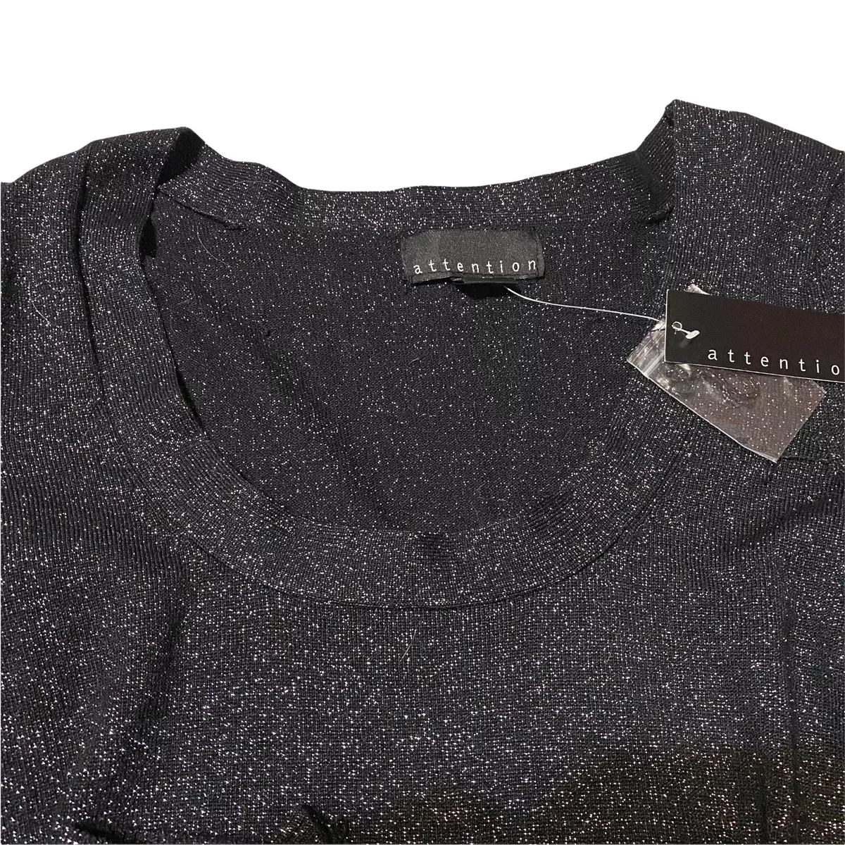 silver black blouse