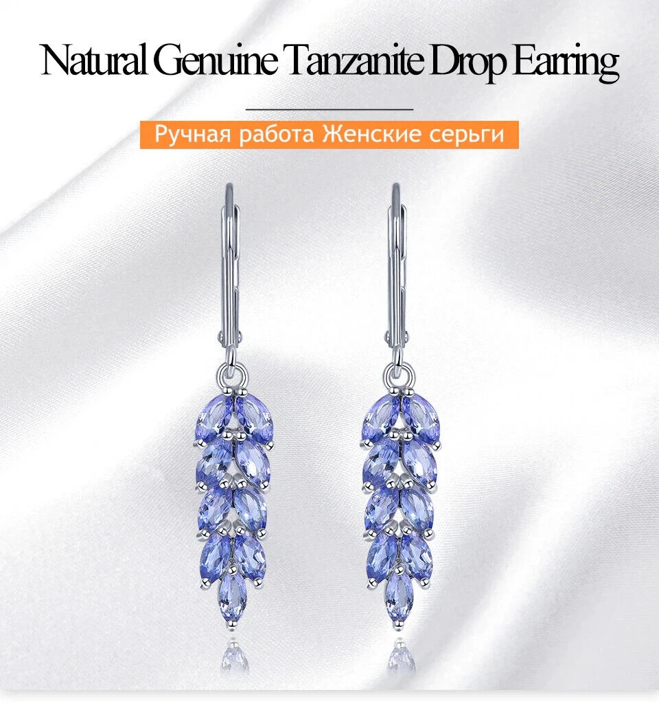 Tanzanite dangle earrings sale