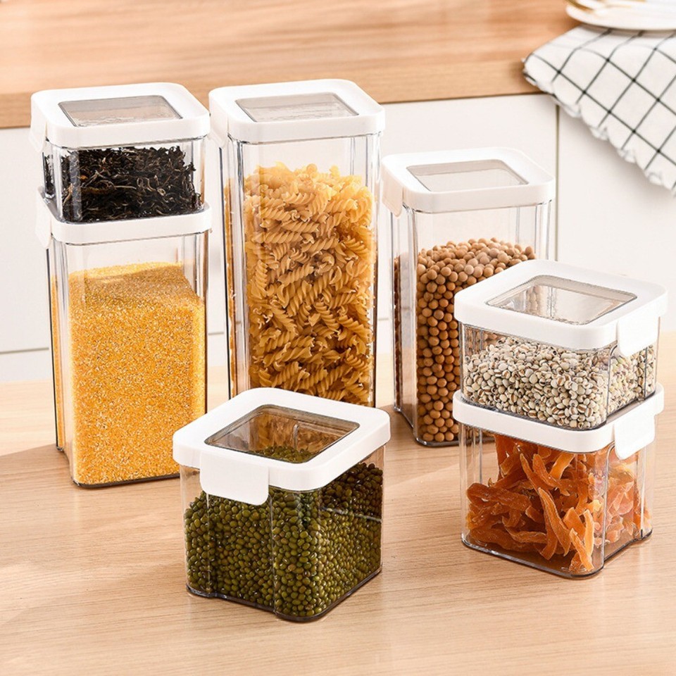 Cuboid Kitchen Organizer Transparent Kitchen Organizer Jar Kitchen eBay