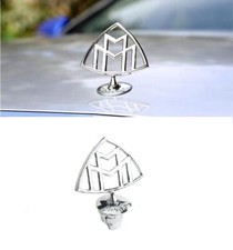For Mercedes-Benz MAYBACH Emblems Ornaments Hood 3D logo GLS S Sticking METAL