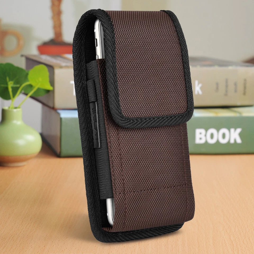 Vertical Belt Loop Clip Pouch Holster Case For Samsung Galaxy S9 PLus  iPhone 6P - Image 2 of 4